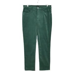 NWT J.Crew Factory Corduroy Full-Length Essential Straight Pant Green 31 Tall